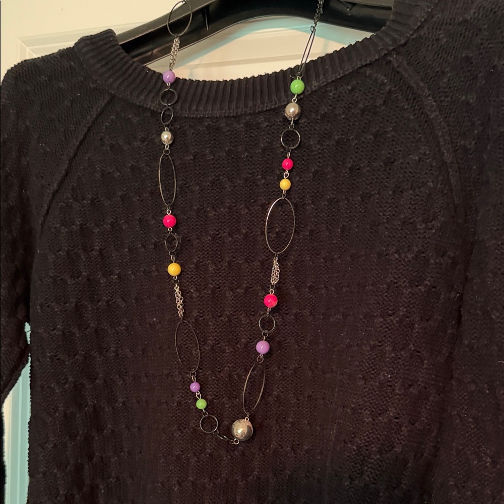 Vibrant Multicolor Beaded Necklace